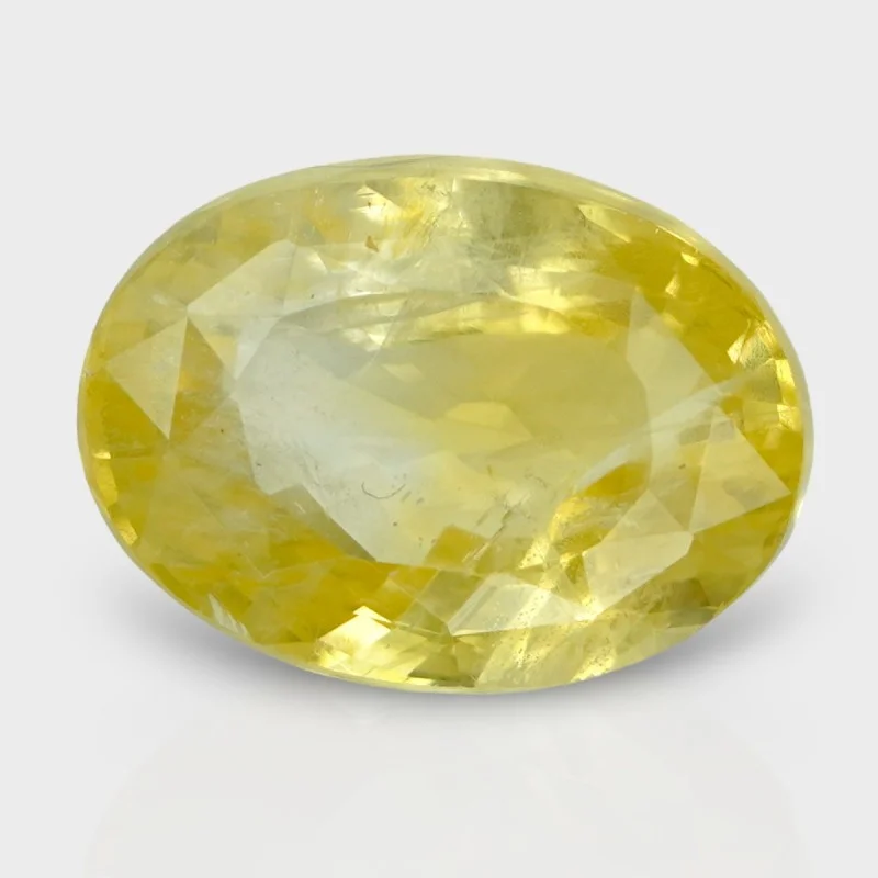 9.78 Cts. Natural Yellow Sapphire Faceted Oval Loose Gemstone