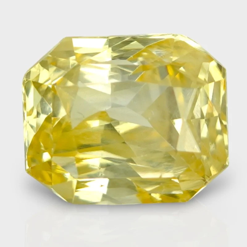 5.08 Cts. Natural Yellow Sapphire Faceted Octagon Loose Gemstone