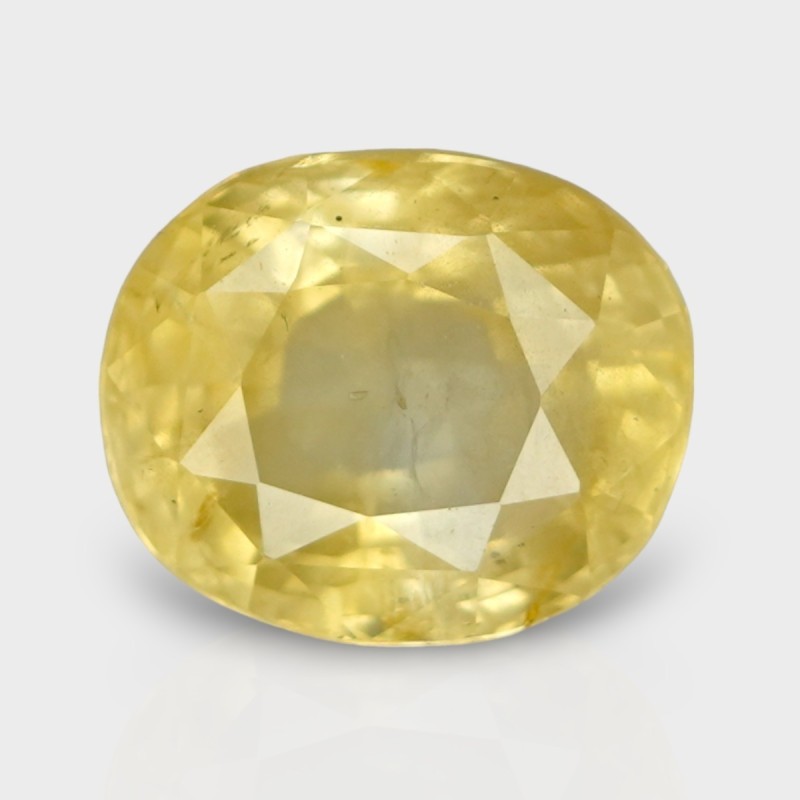 7.81 Cts. Natural Yellow Sapphire Faceted Cushion Loose Gemstone