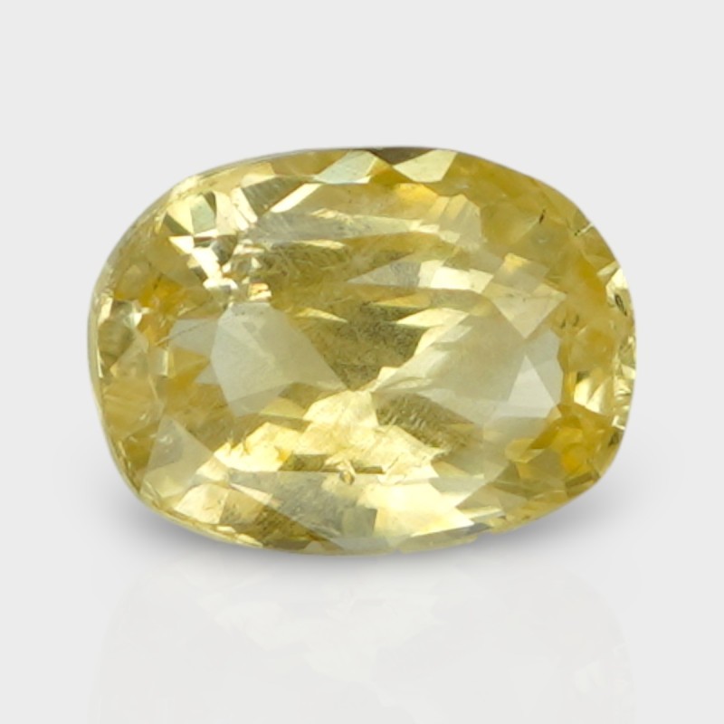 5.57 Cts. Natural Yellow Sapphire Faceted Cushion Loose Gemstone