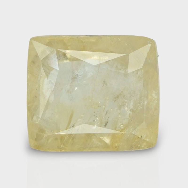 7.95 Cts. Natural Yellow Sapphire Faceted Cushion Loose Gemstone