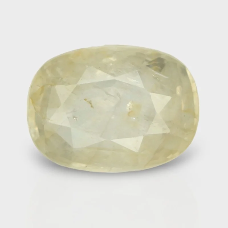 7.5 Cts. Natural Yellow Sapphire Faceted Cushion Loose Gemstone