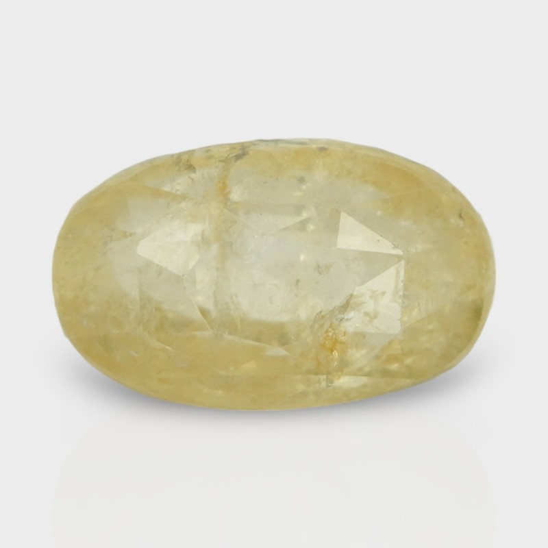 8.34 Cts. Natural Yellow Sapphire Faceted Oval Loose Gemstone