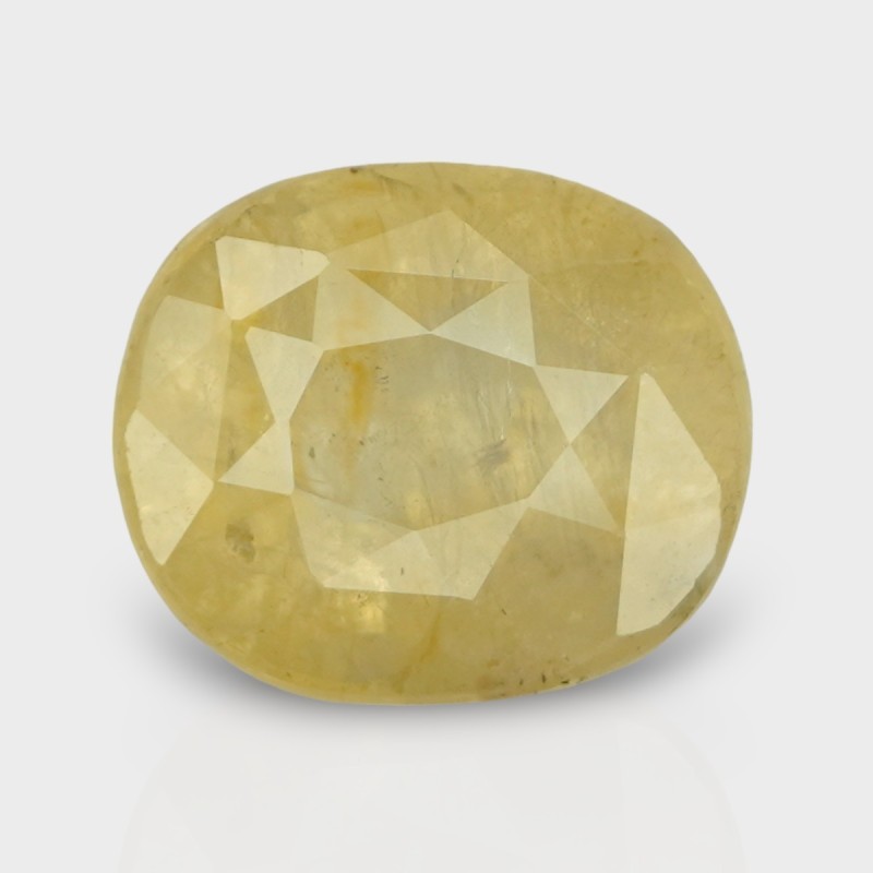 8.83 Cts. Natural Yellow Sapphire Faceted Cushion Loose Gemstone