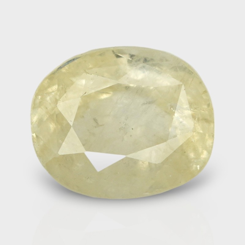 7.62 Cts. Natural Yellow Sapphire Faceted Cushion Loose Gemstone