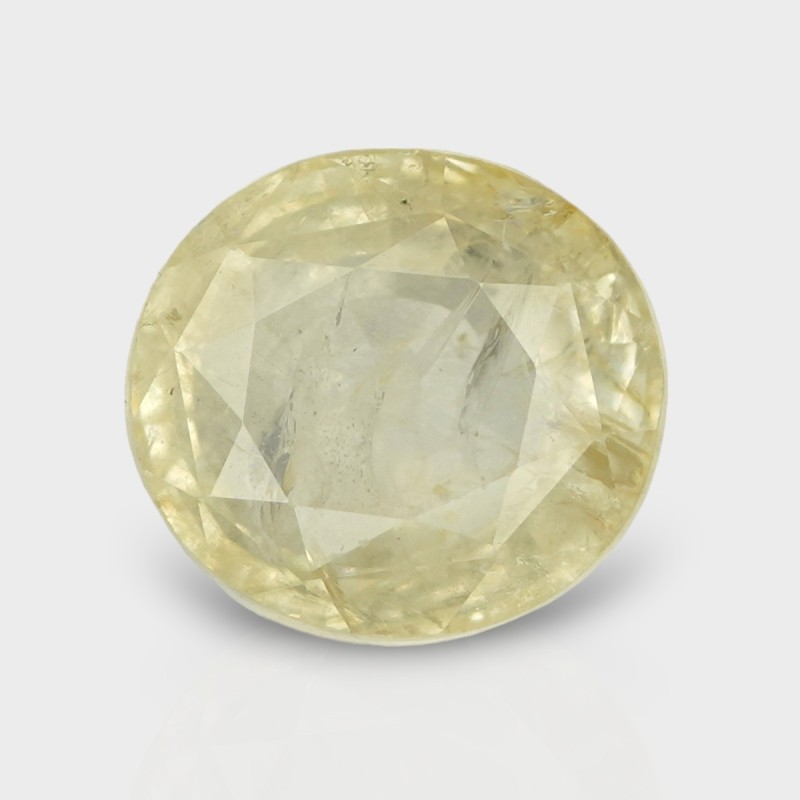 8.59 Cts. Natural Yellow Sapphire Faceted Oval Loose Gemstone