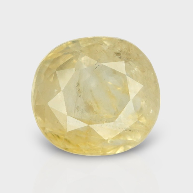 5.47 Cts. Natural Yellow Sapphire Faceted Cushion Loose Gemstone