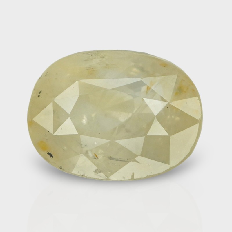 7.41 Cts. Natural Yellow Sapphire Faceted Oval Loose Gemstone