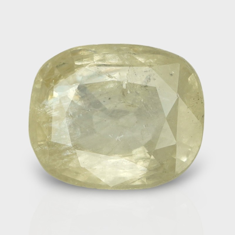 8.99 Cts. Natural Yellow Sapphire Faceted Cushion Loose Gemstone