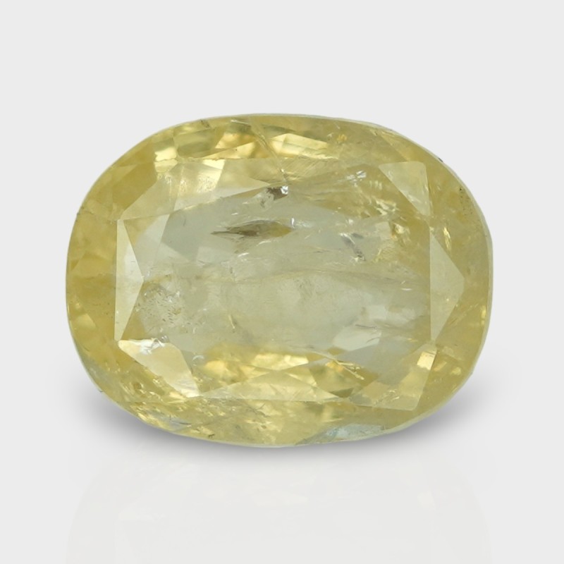 8.06 Cts. Natural Yellow Sapphire Faceted Cushion Loose Gemstone