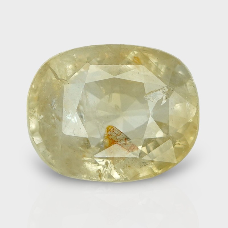 8.51 Cts. Natural Yellow Sapphire Faceted Cushion Loose Gemstone