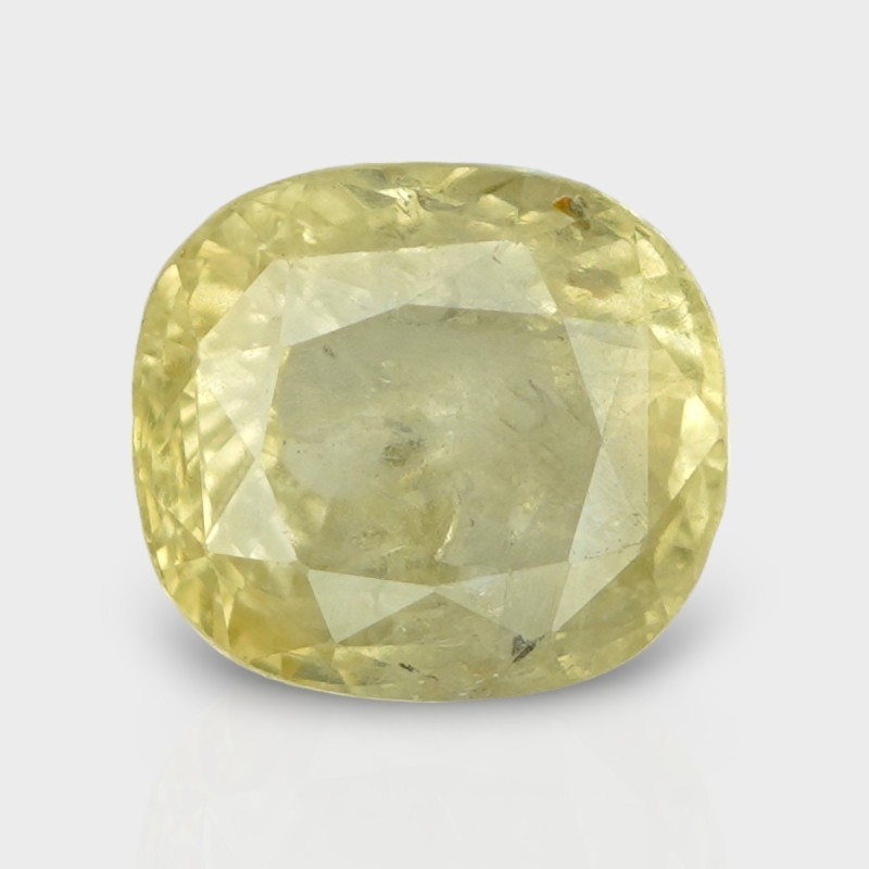 4.98 Cts. Natural Yellow Sapphire Faceted Cushion Loose Gemstone