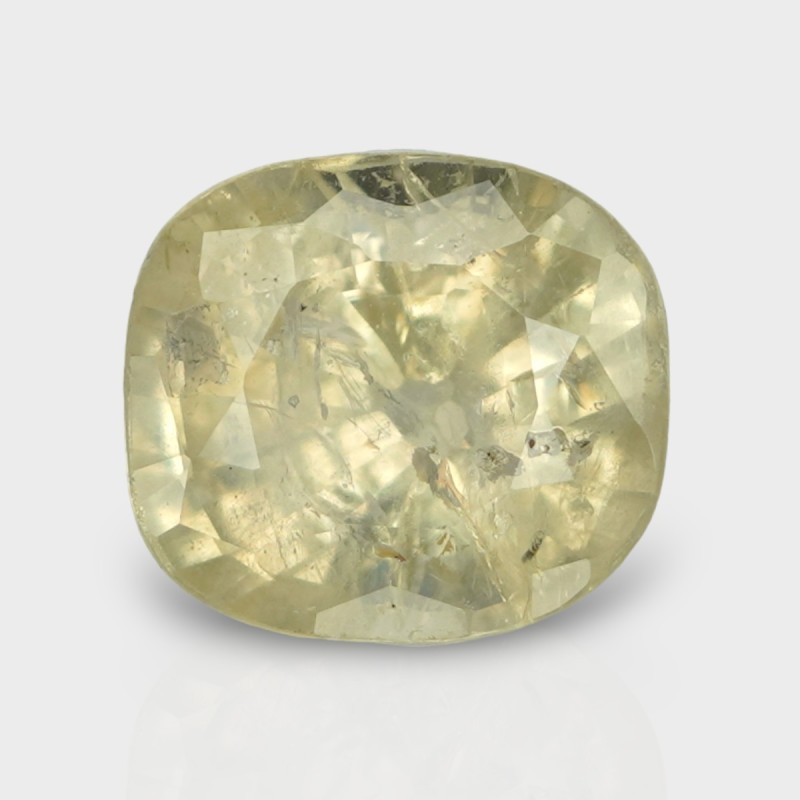 5.83 Cts. Natural Yellow Sapphire Faceted Cushion Loose Gemstone