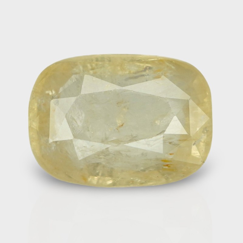 7.81 Cts. Natural Yellow Sapphire Faceted Cushion Loose Gemstone