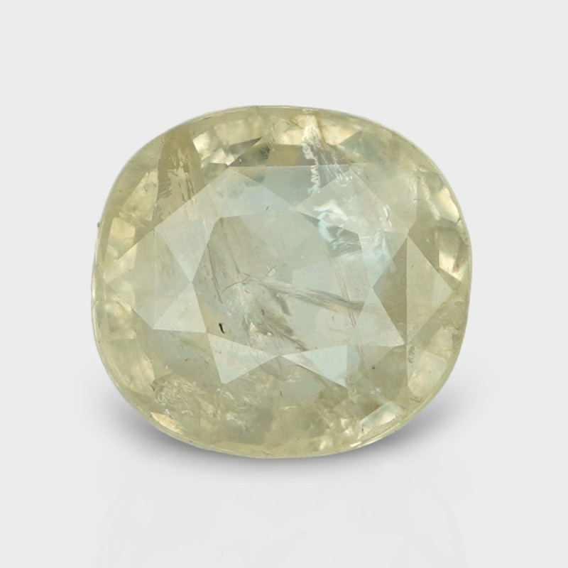 5.15 Cts. Natural Yellow Sapphire Faceted Cushion Loose Gemstone