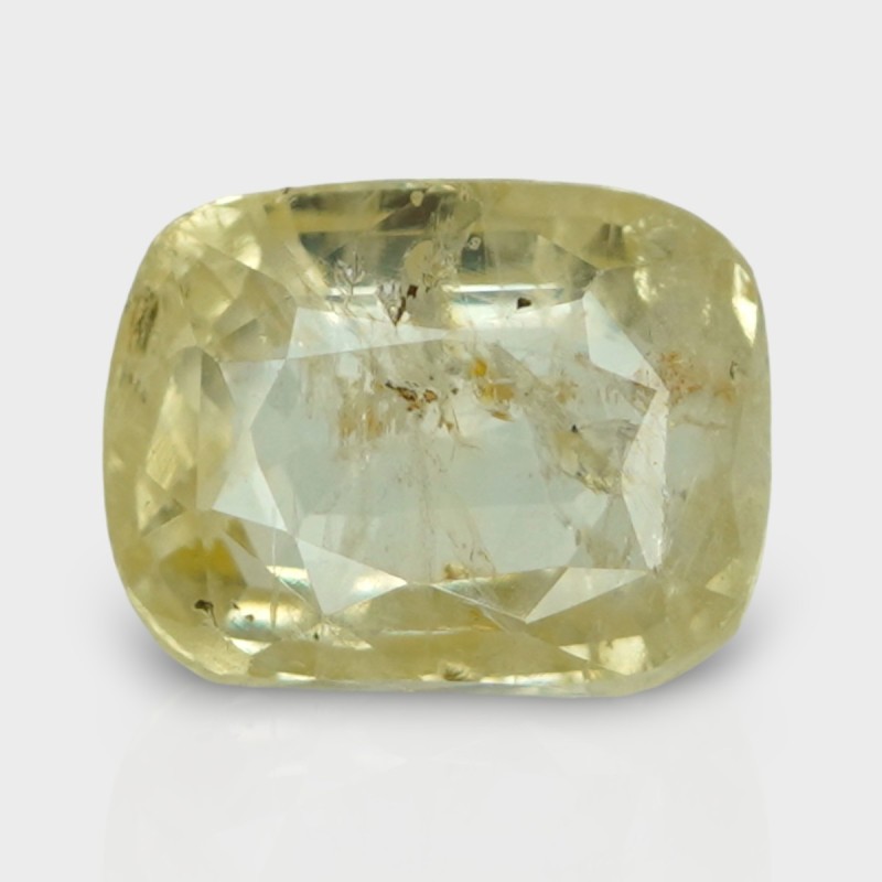 4.69 Cts. Natural Yellow Sapphire Faceted Cushion Loose Gemstone