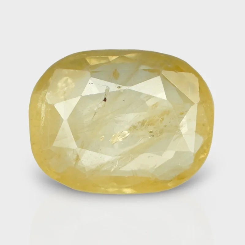 4.49 Cts. Natural Yellow Sapphire Faceted Cushion Loose Gemstone