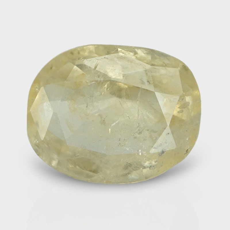 4.5 Cts. Natural Yellow Sapphire Faceted Cushion Loose Gemstone