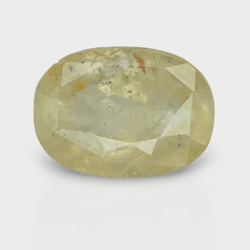 5.97 Cts. Natural Yellow Sapphire Faceted Oval Loose Gemstone