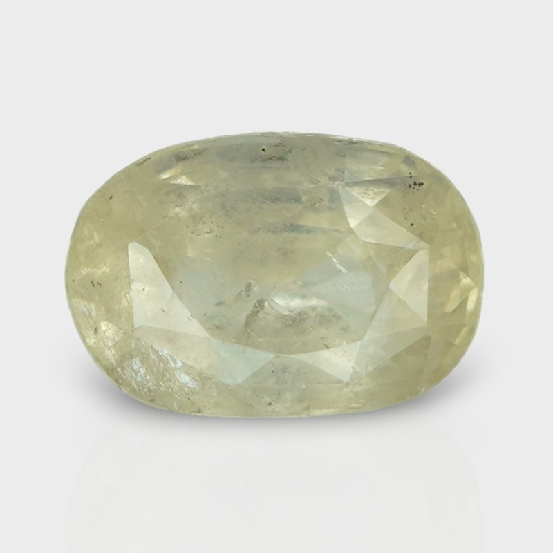 5.5 Cts. Natural Yellow Sapphire Faceted Oval Loose Gemstone