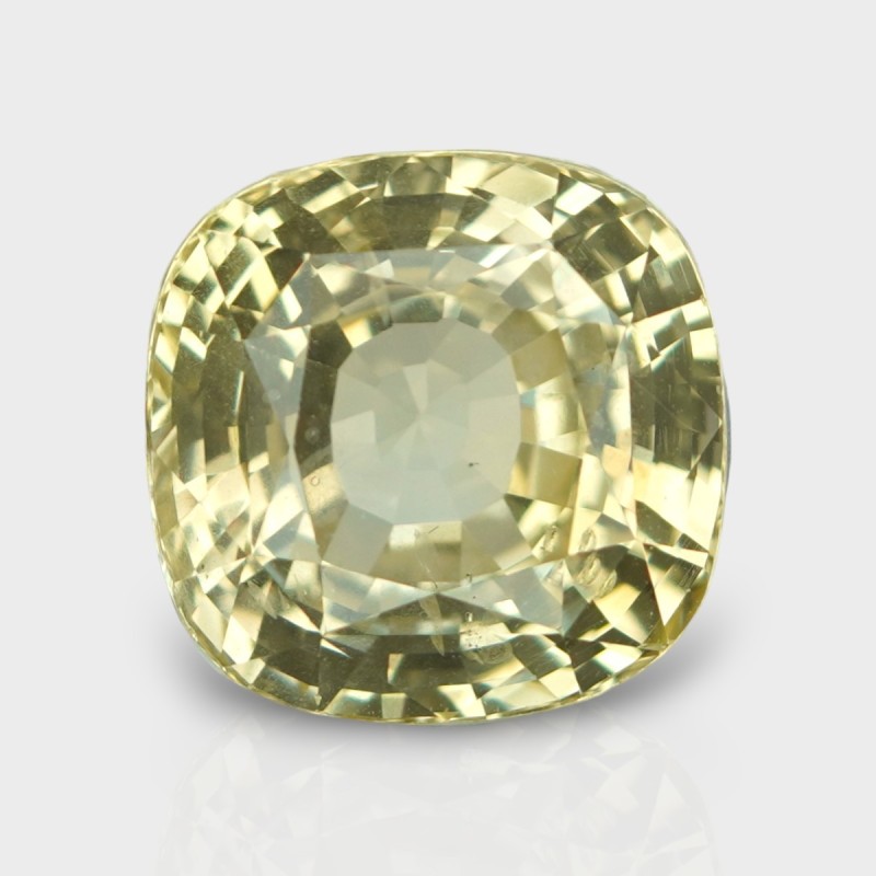 19.55Cts. Natural Yellow Sapphire Faceted Square Cushion Loose Gems