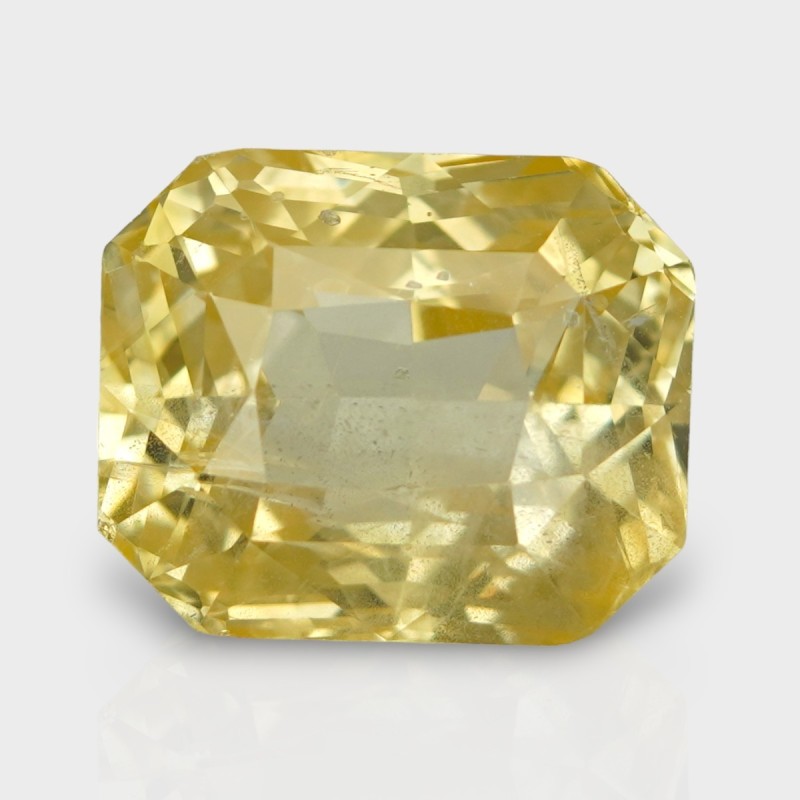 16.2 Cts. Natural Yellow Sapphire Step Cut Octagon Loose Gemstone