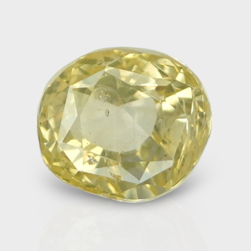 3.28 Cts. Natural Yellow Sapphire Faceted Cushion Loose Gemstone