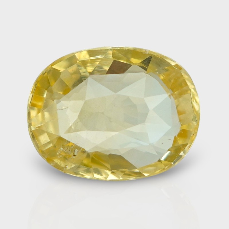 5.49 Cts. Natural Yellow Sapphire Faceted Cushion Loose Gemstone