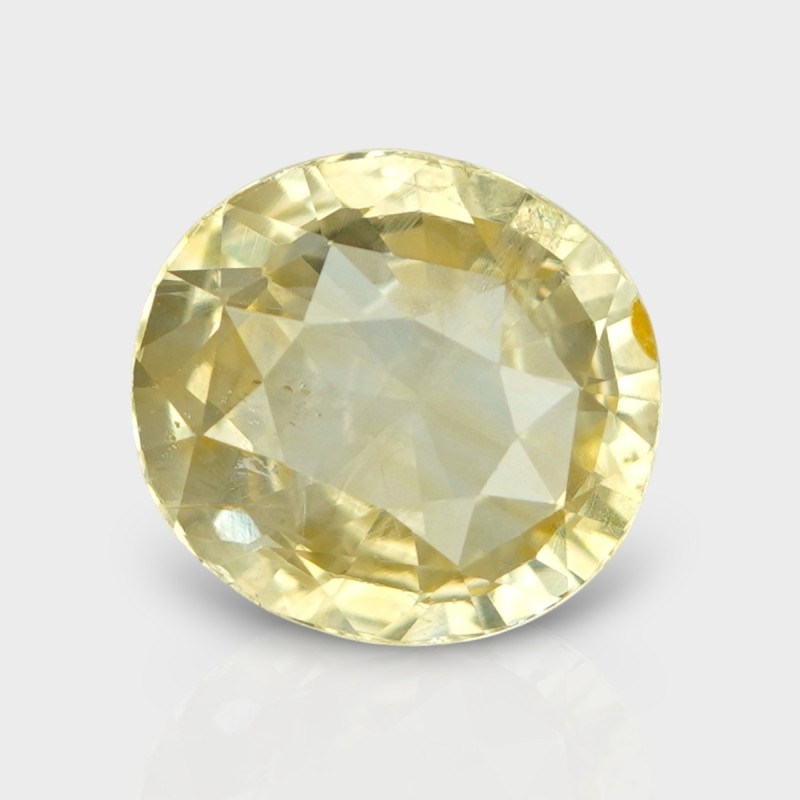 5.45 Cts. Natural Yellow Sapphire Faceted Cushion Loose Gemstone