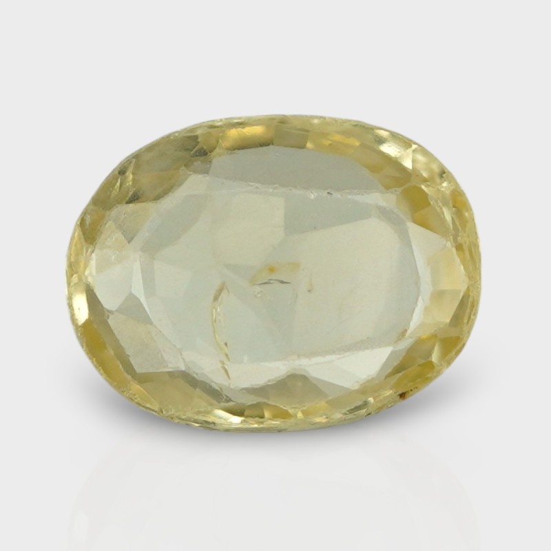 3.27 Cts. Natural Yellow Sapphire Faceted Cushion Loose Gemstone