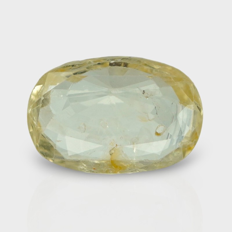 4.12 Cts. Natural Yellow Sapphire Faceted Cushion Loose Gemstone