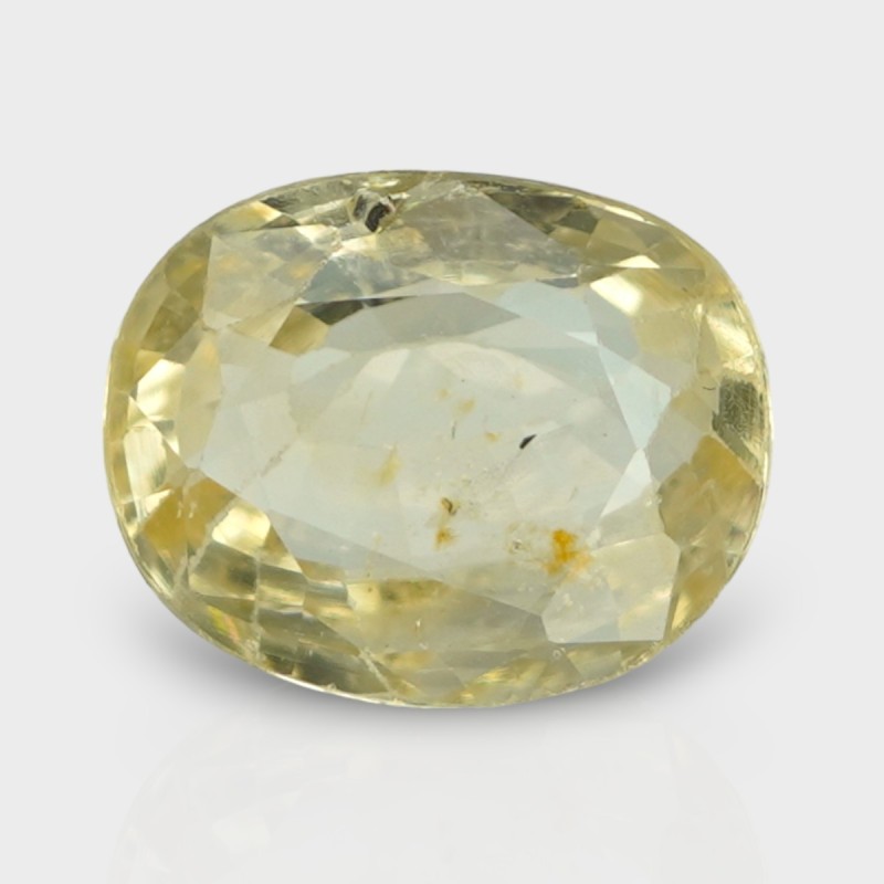 3.1 Cts. Natural Yellow Sapphire Faceted Cushion Loose Gemstone