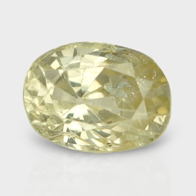 3.05 Cts. Natural Yellow Sapphire Faceted Cushion Loose Gemstone