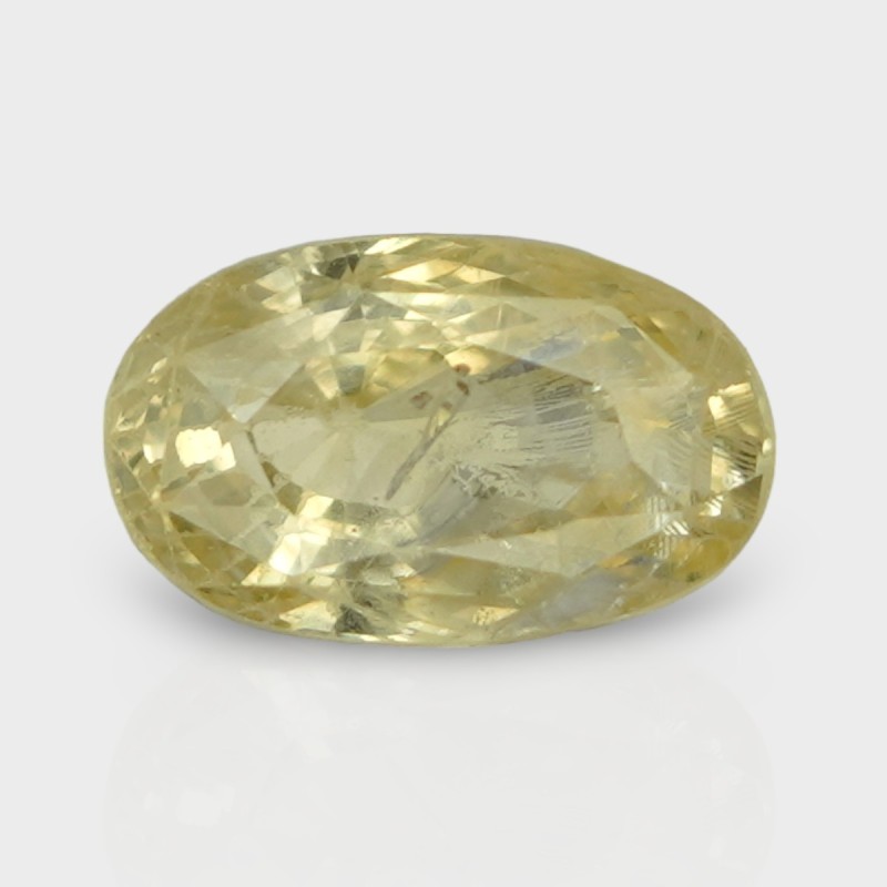 3.3 Cts. Natural Yellow Sapphire Faceted Cushion Loose Gemstone