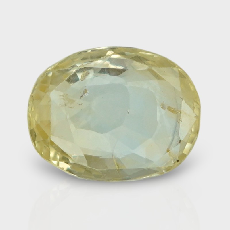 3.21 Cts. Natural Yellow Sapphire Faceted Cushion Loose Gemstone