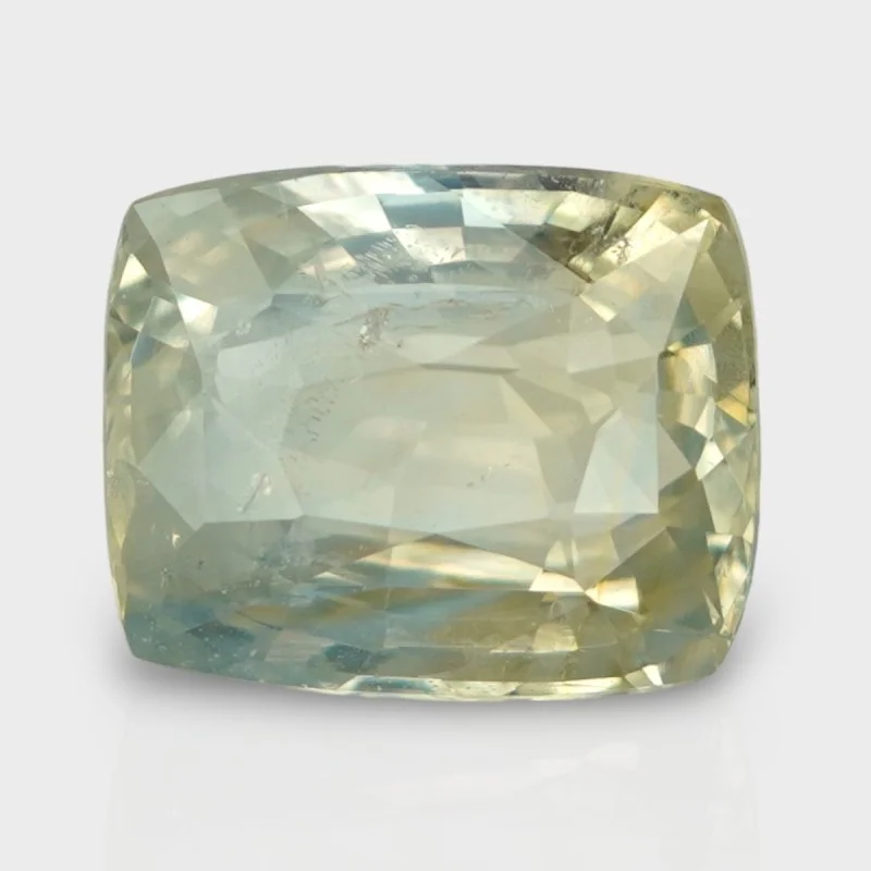 7.78 Cts. Natural Yellow Sapphire Faceted Cushion Loose Gemstone