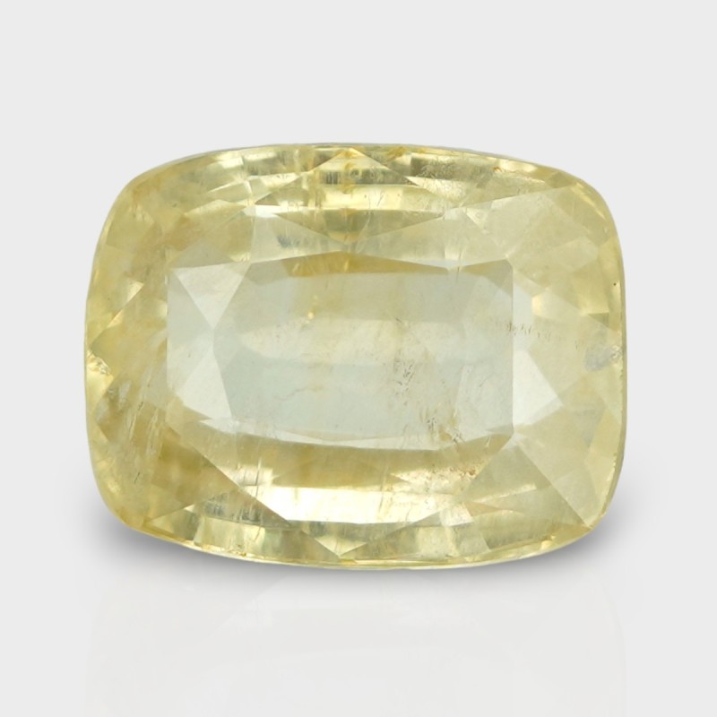 7.42 Cts. Natural Yellow Sapphire Faceted Cushion Loose Gemstone