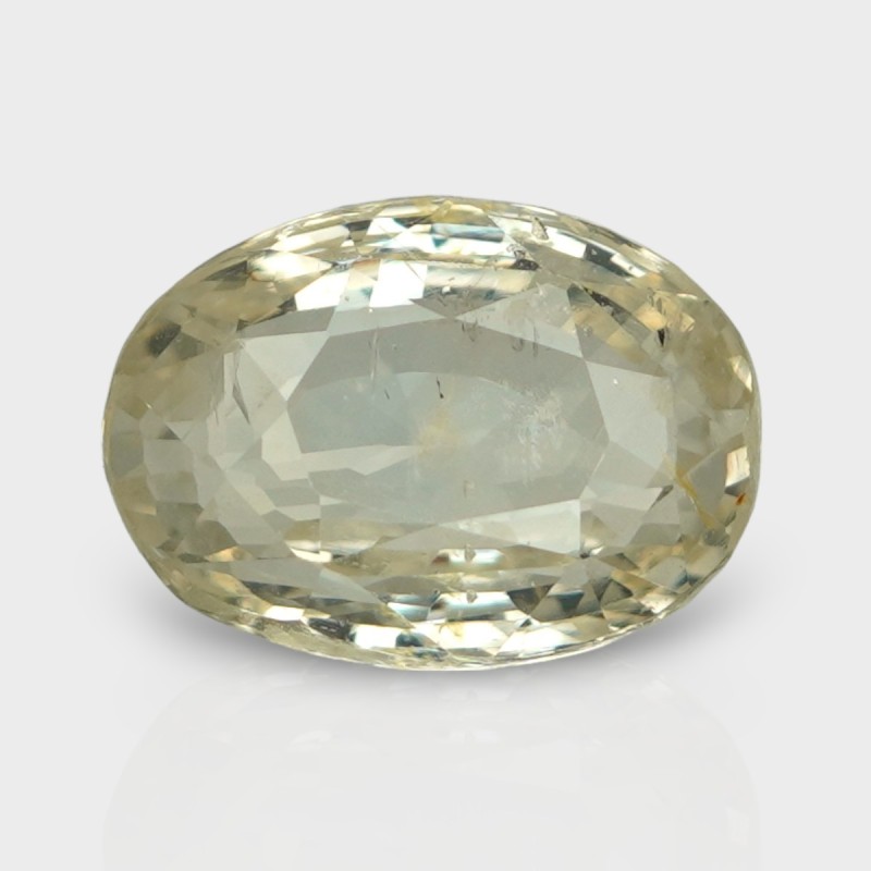 5.08 Cts. Natural Yellow Sapphire Faceted Oval Loose Gemstone