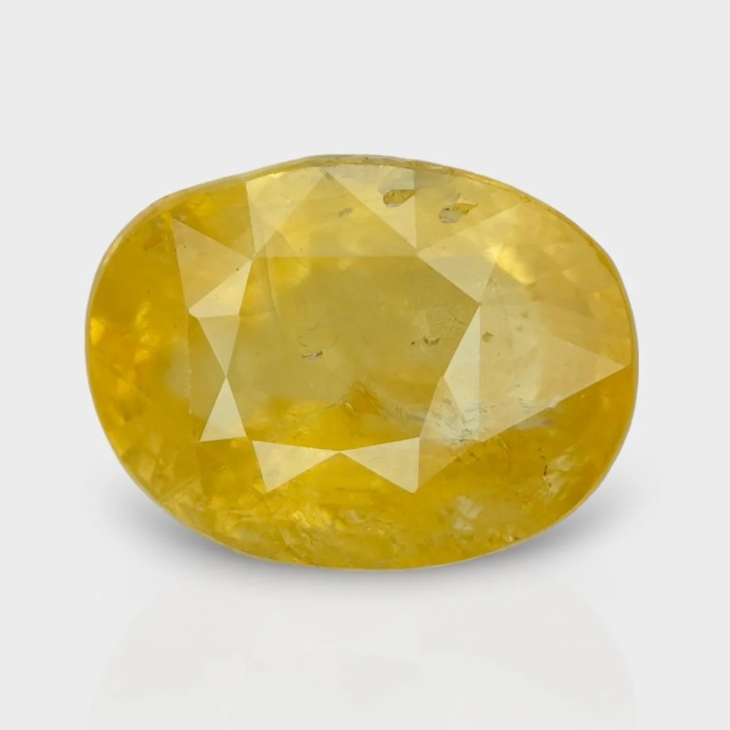 7.26 Cts. Natural Yellow Sapphire Faceted Cushion Loose Gemstone