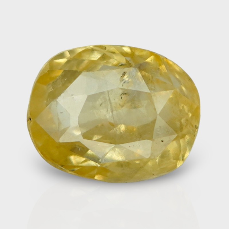 4.2 Cts. Natural Yellow Sapphire Faceted Cushion Loose Gemstone