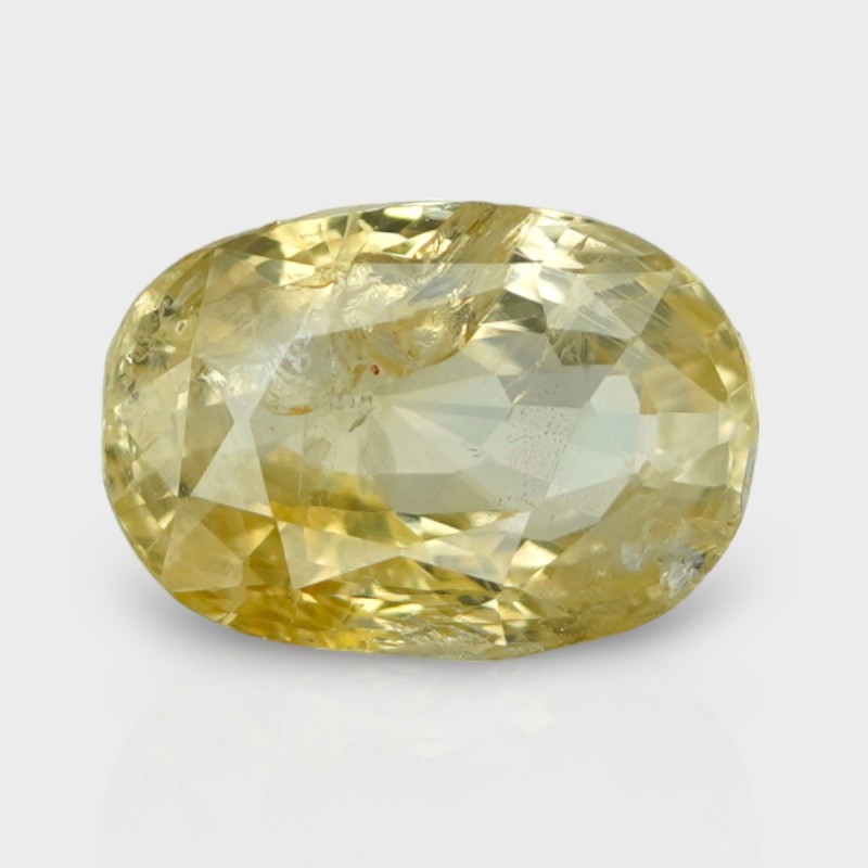 4.71 Cts. Natural Yellow Sapphire Faceted Cushion Loose Gemstone