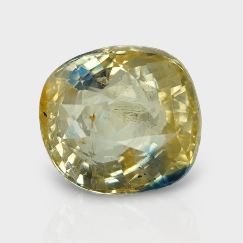 5.49 Cts. Natural Yellow Sapphire Faceted Cushion Loose Gemstone