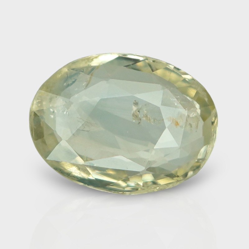 4.45 Cts. Natural Yellow Sapphire Faceted Oval Loose Gemstone