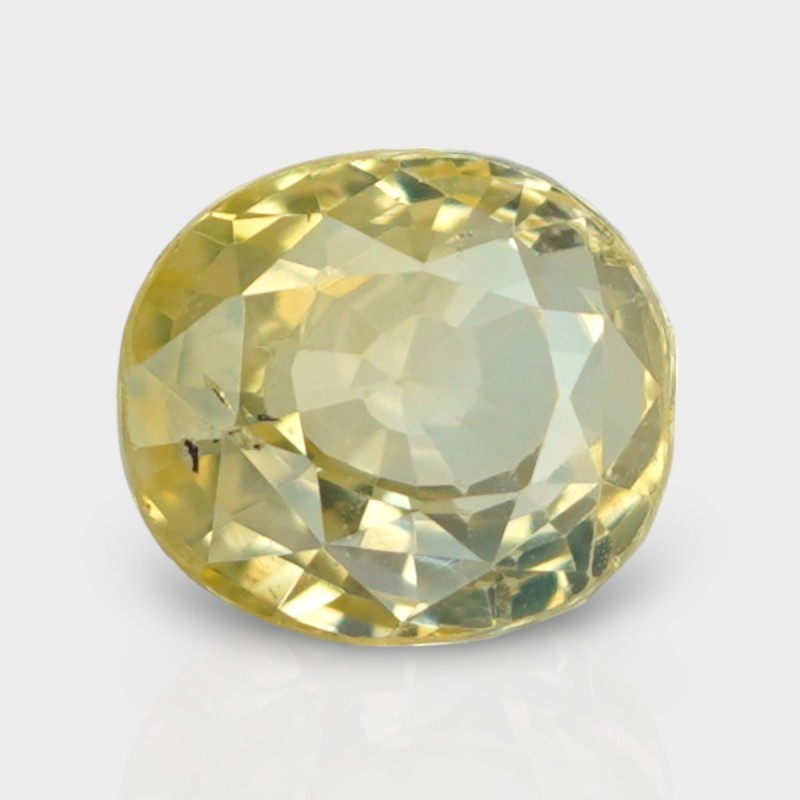 3.17 Cts. Natural Yellow Sapphire Faceted Cushion Loose Gemstone