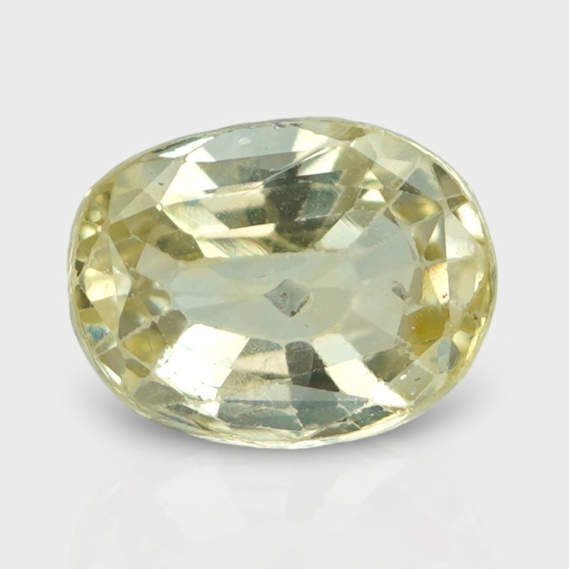 3.35 Cts. Natural Yellow Sapphire Faceted Cushion Loose Gemstone