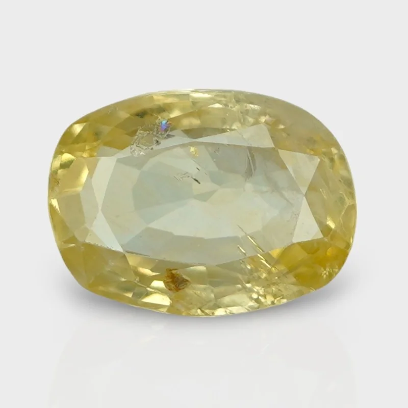 3.6 Cts. Natural Yellow Sapphire Faceted Cushion Loose Gemstone