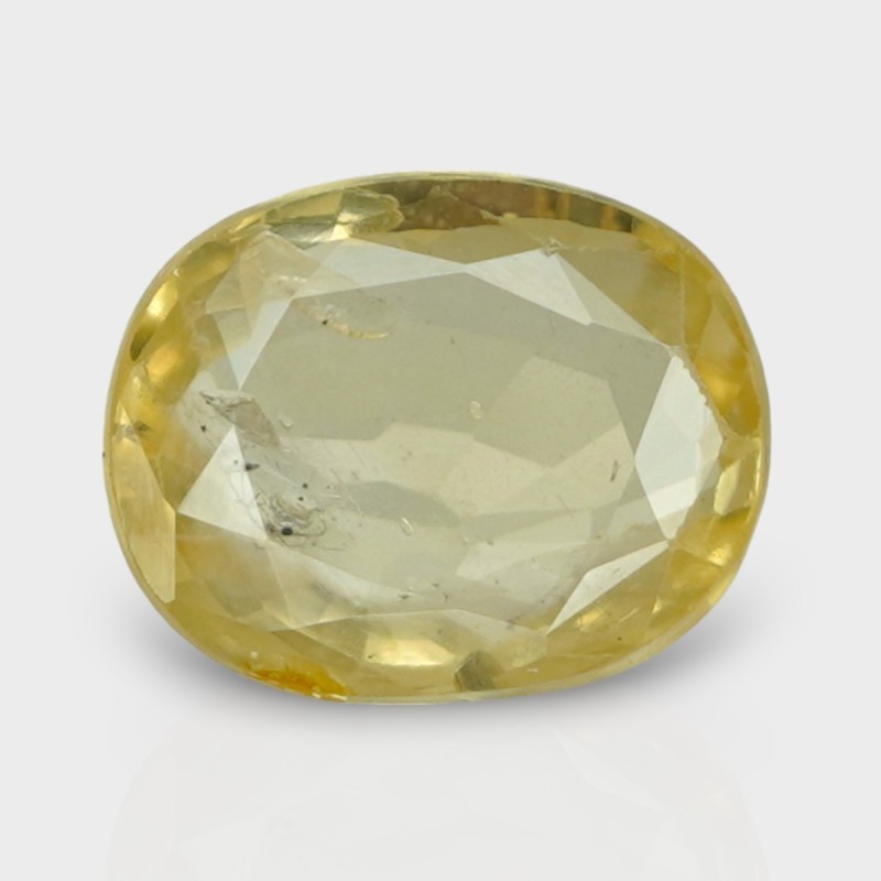 3.23 Cts. Natural Yellow Sapphire Faceted Cushion Loose Gemstone