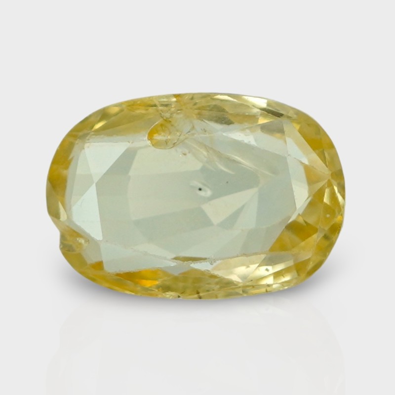 3.48 Cts. Natural Yellow Sapphire Faceted Cushion Loose Gemstone