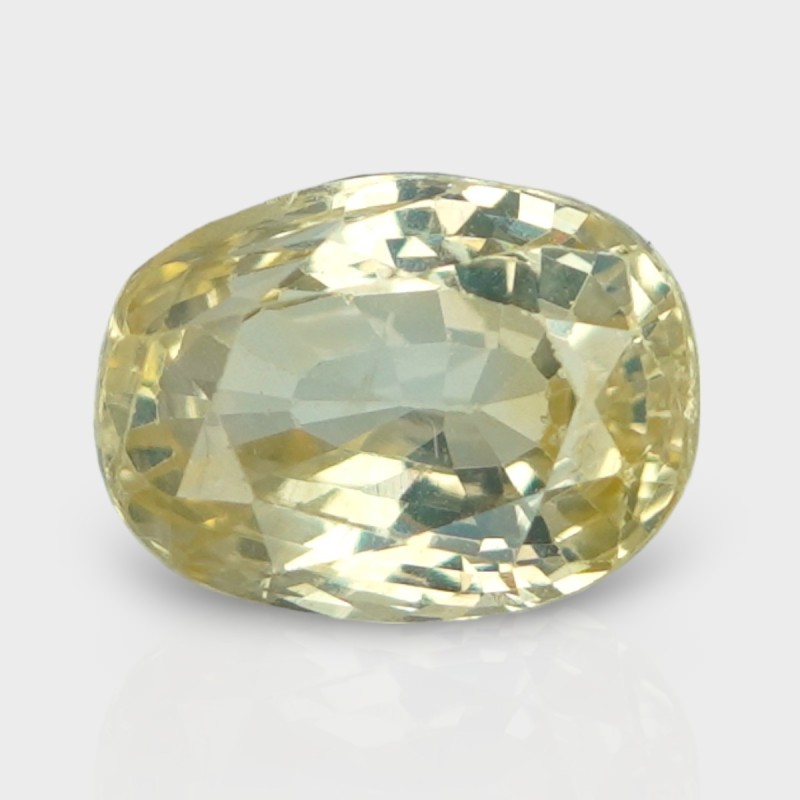 3.18 Cts. Natural Yellow Sapphire Faceted Cushion Loose Gemstone