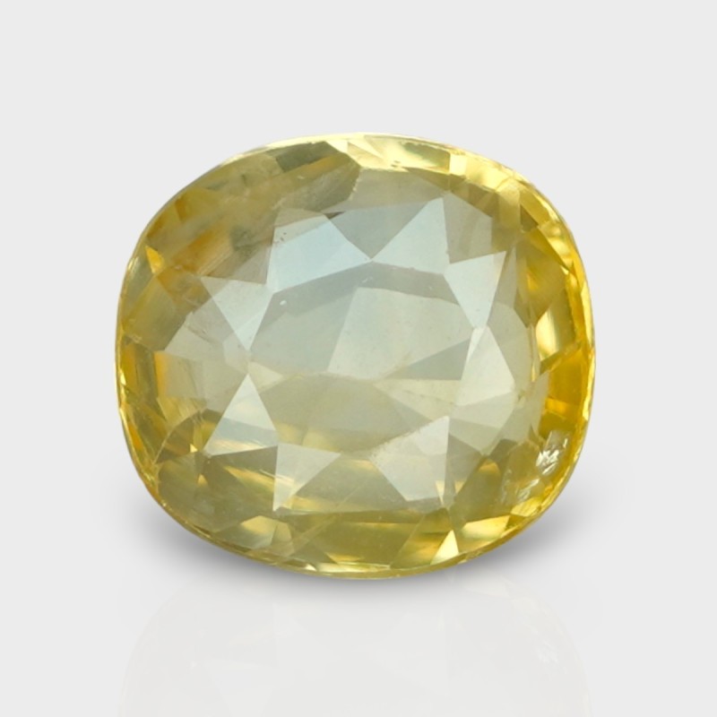 3.11 Cts. Natural Yellow Sapphire Faceted Square Cushion  Loose Gemstone